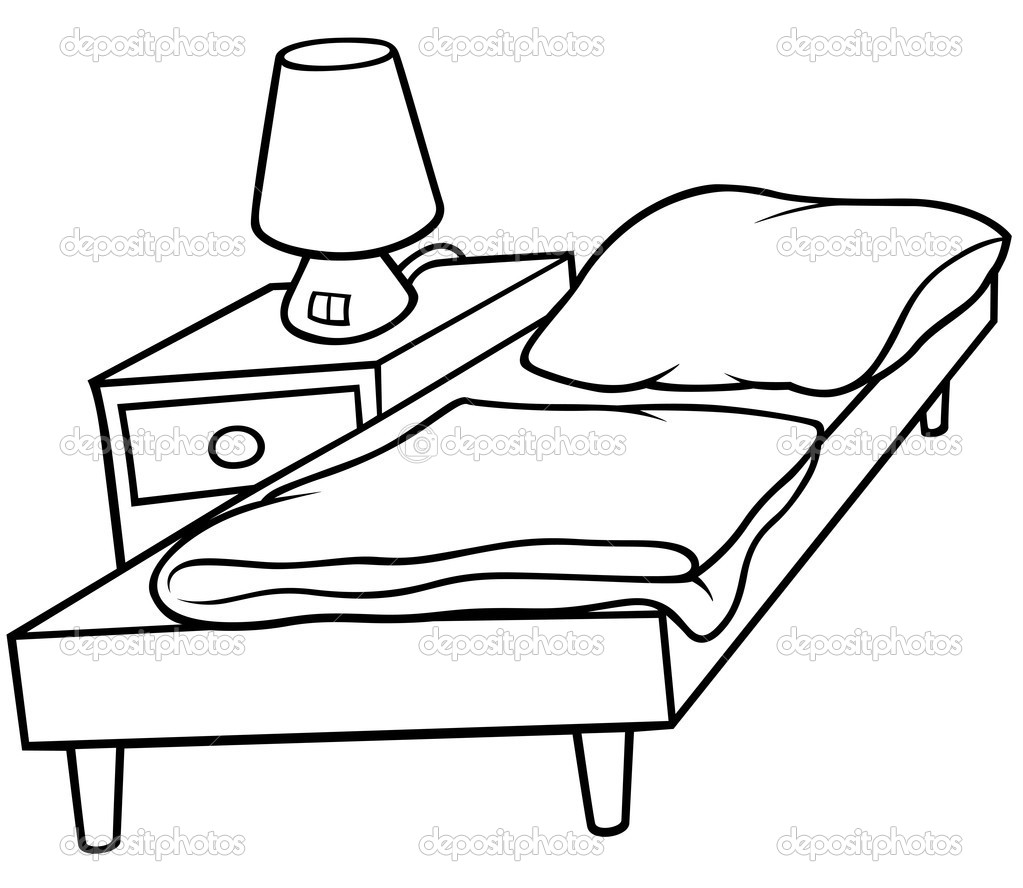 Bedroom Clipart Black And White Bed Black And White Clip Art Black