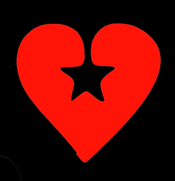 Heart And Star Tattoo Stencils free image download