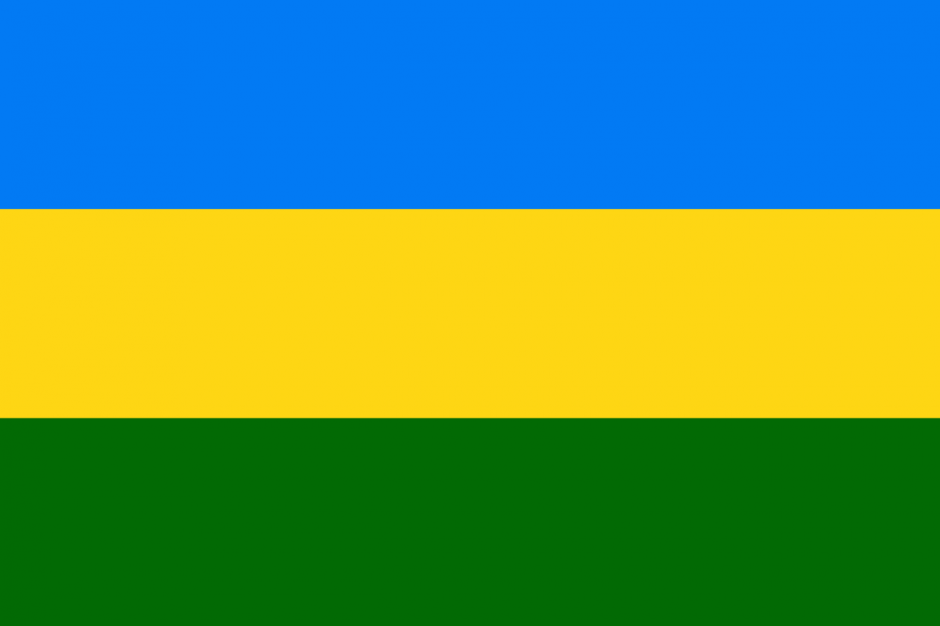 Painted blue yellow green flag free image download