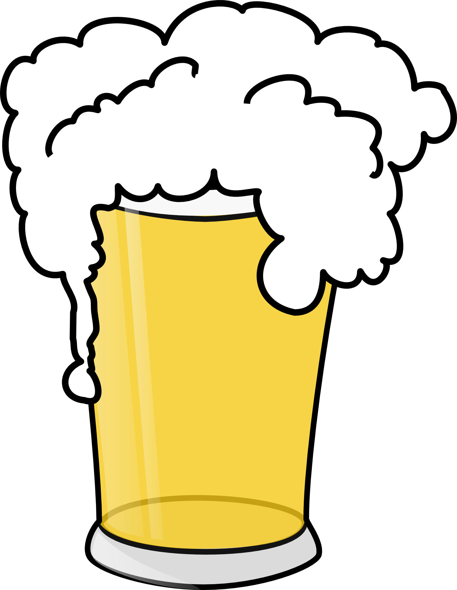 Beer pint drawing free image download