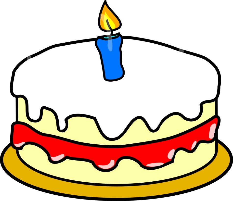 First birthday cake drawing free image download