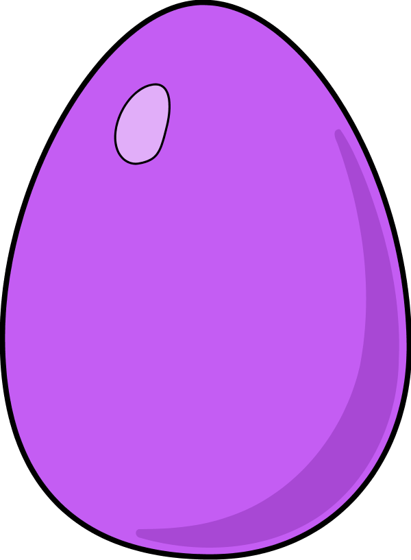 Clip art of purple Easter Egg free image download