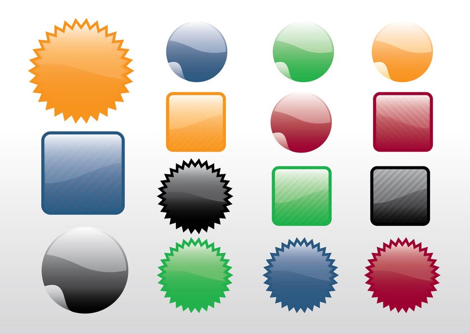 Clip art of Vector Stickers free image download
