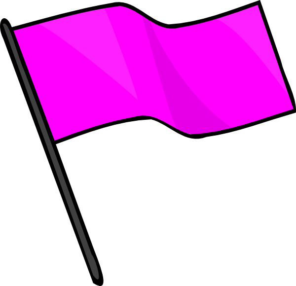 Pink Flag Banner free image download