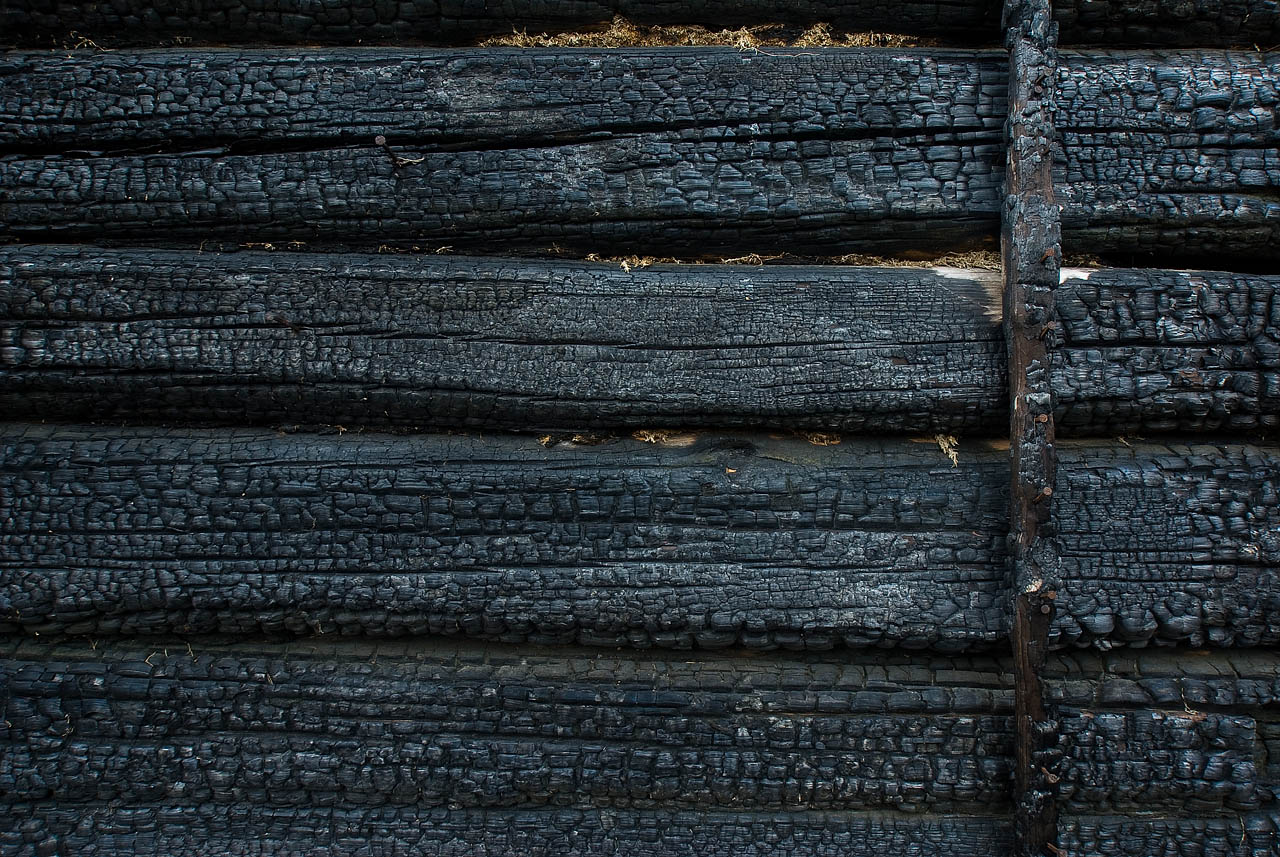 Charred wood board free image download