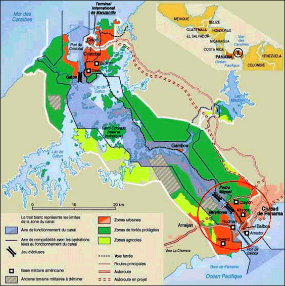 Map Of Panama Canal Zone free image download
