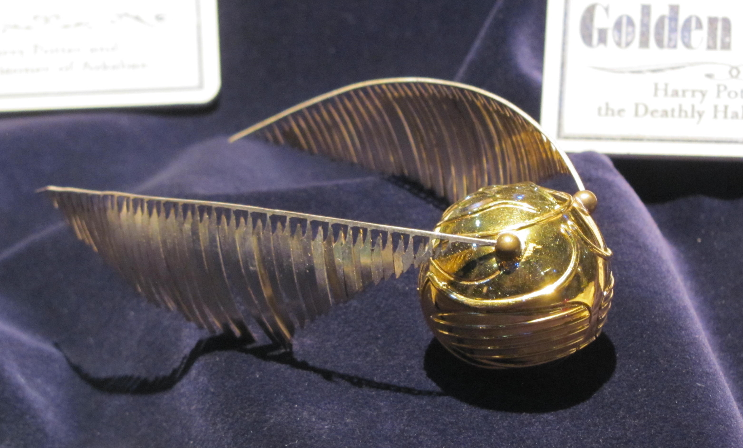 Beautiful Golden Snitch from Harry Potter free image download