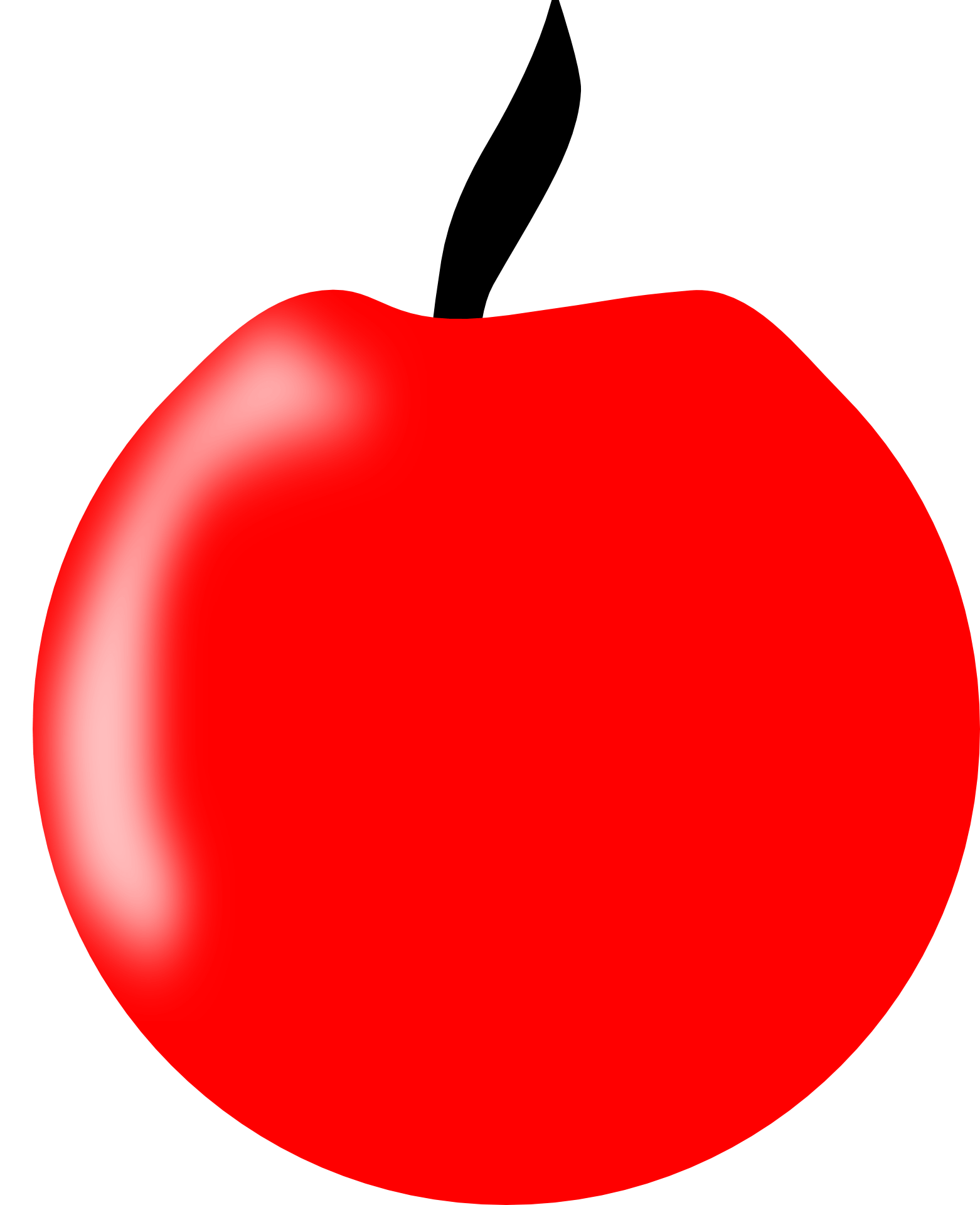 Apple red fruit drawing free image download