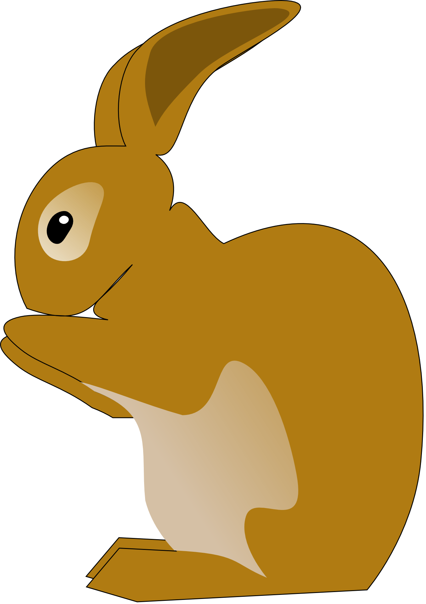 Painted brown rabbit free image download