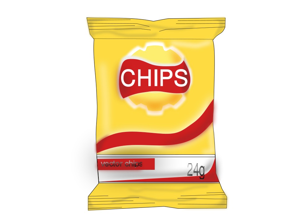 Chip Bag Clip Art drawing free image download