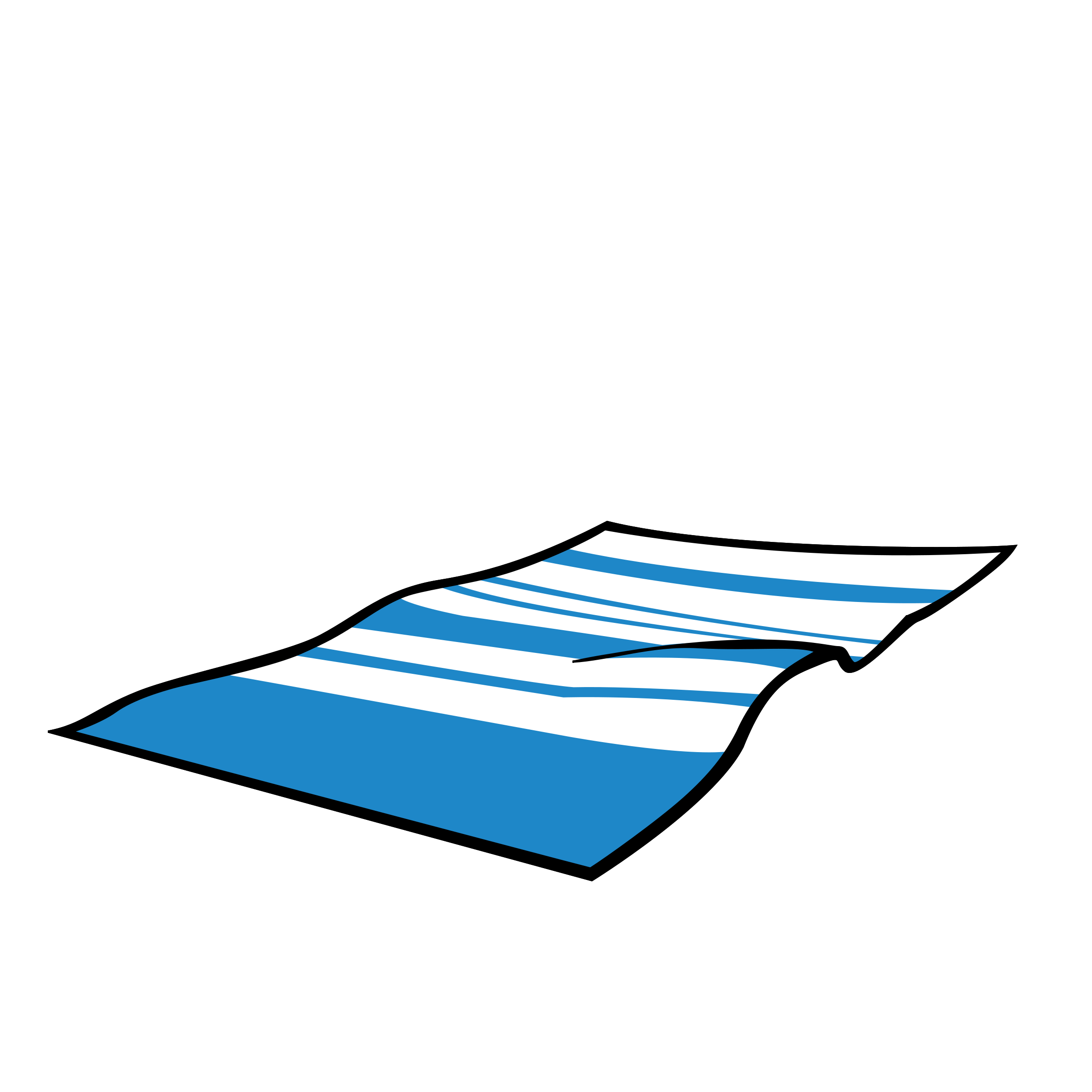 Blue and white beach towel free image download