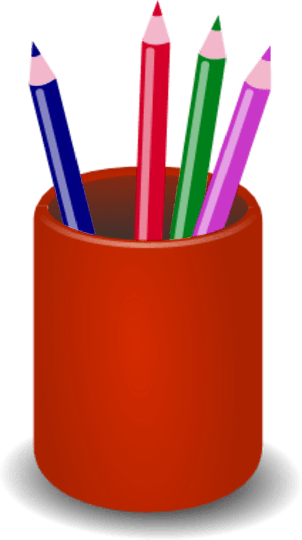 Pencil Holder drawing free image download