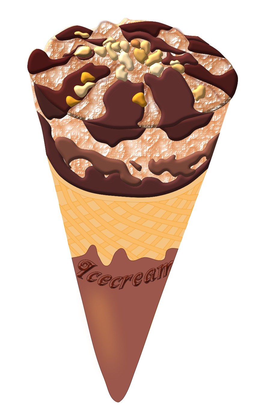 Drawing of chocolate ice cream free image download