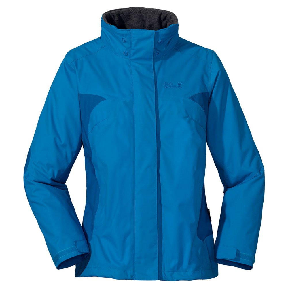 Blue female Hiking Jacket free image download