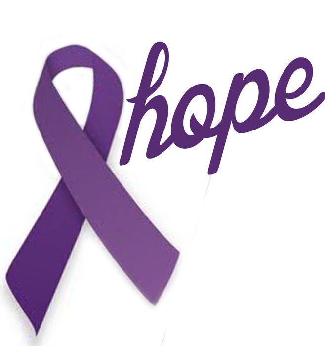 Purple Cancer Ribbons Clip Art drawing free image download