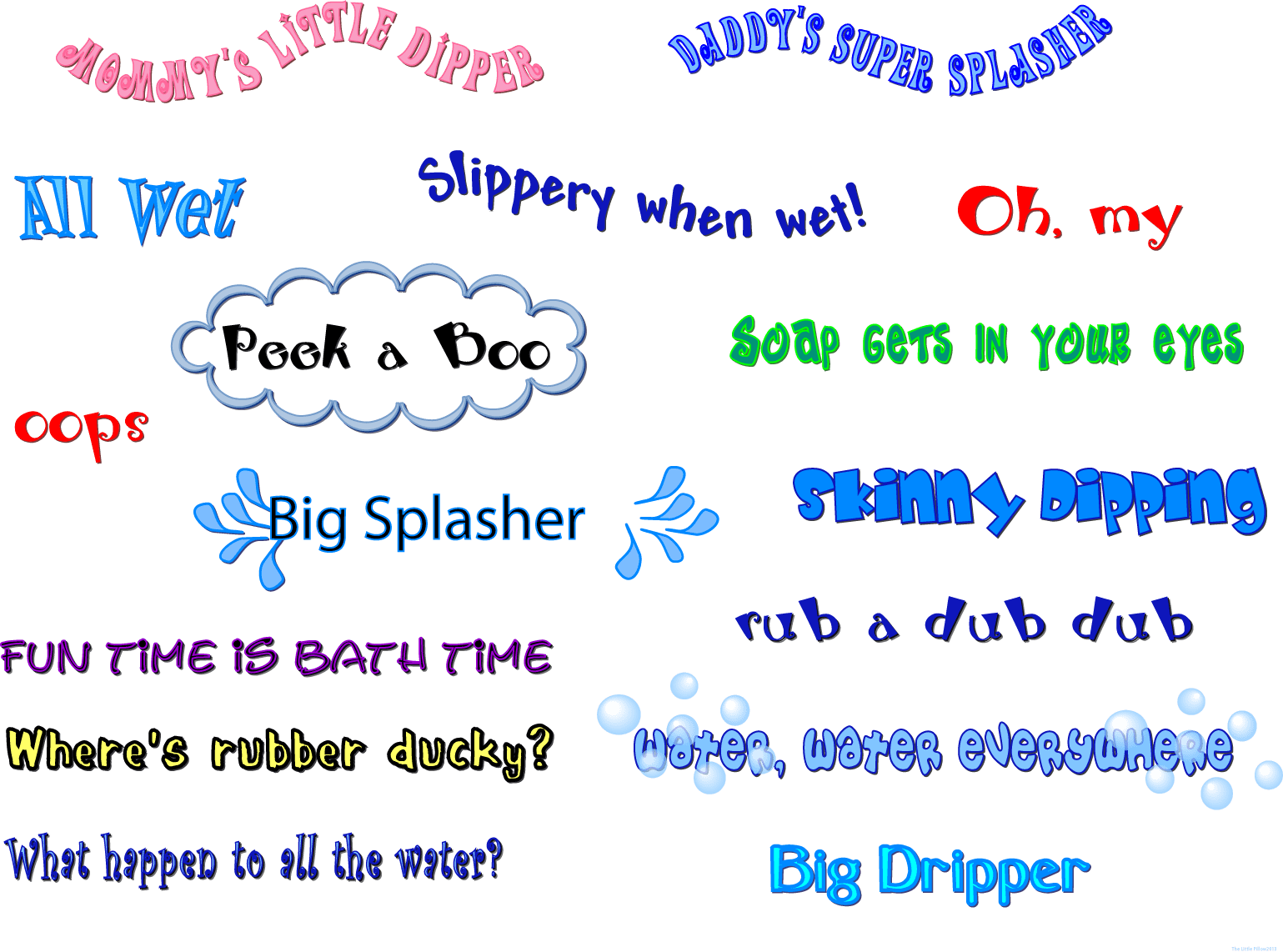 Set of Sayings To Frame for bathroom free image download