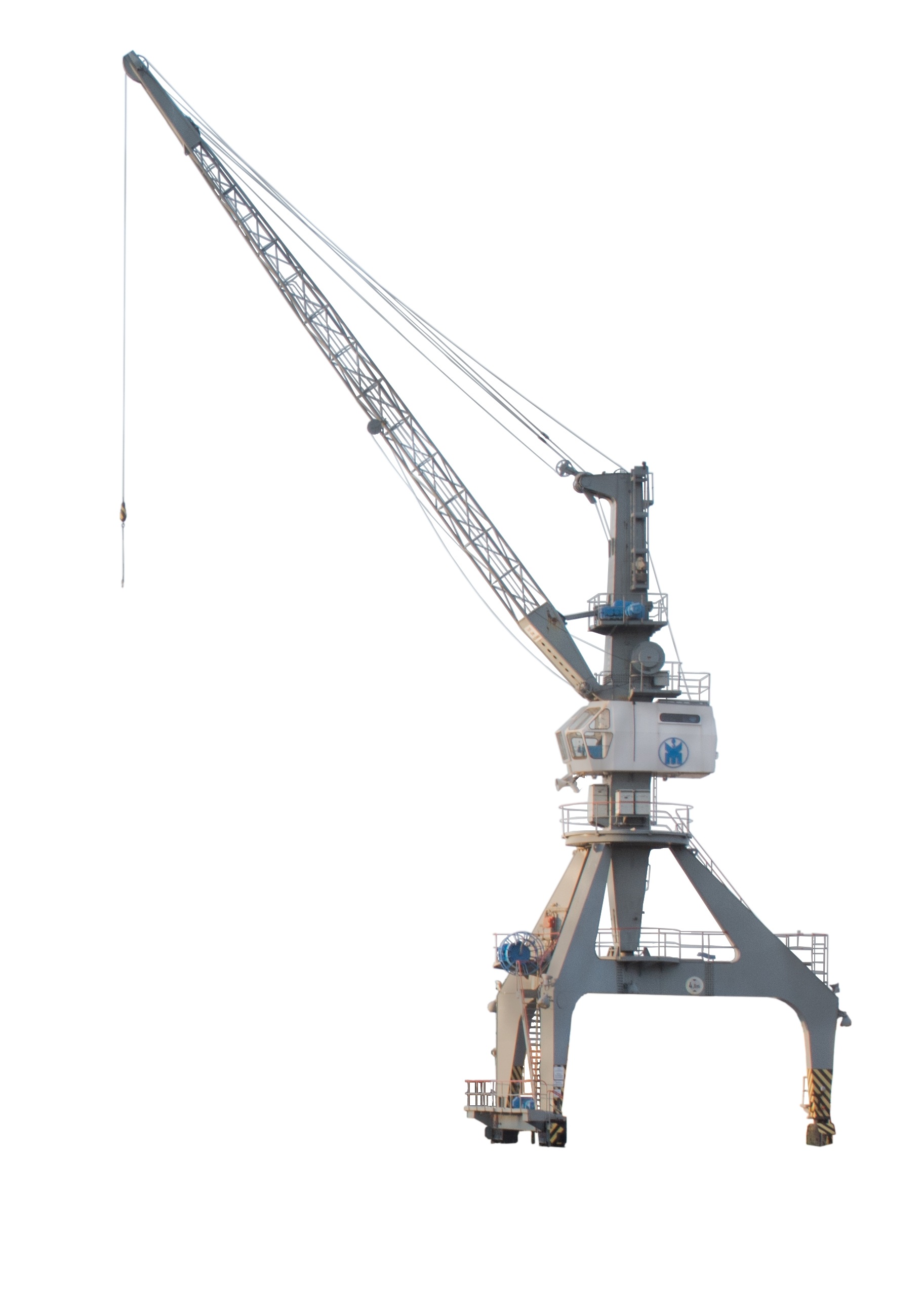Port crane with free hook free image download