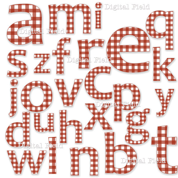 Red Gingham Clip Art N2 free image download