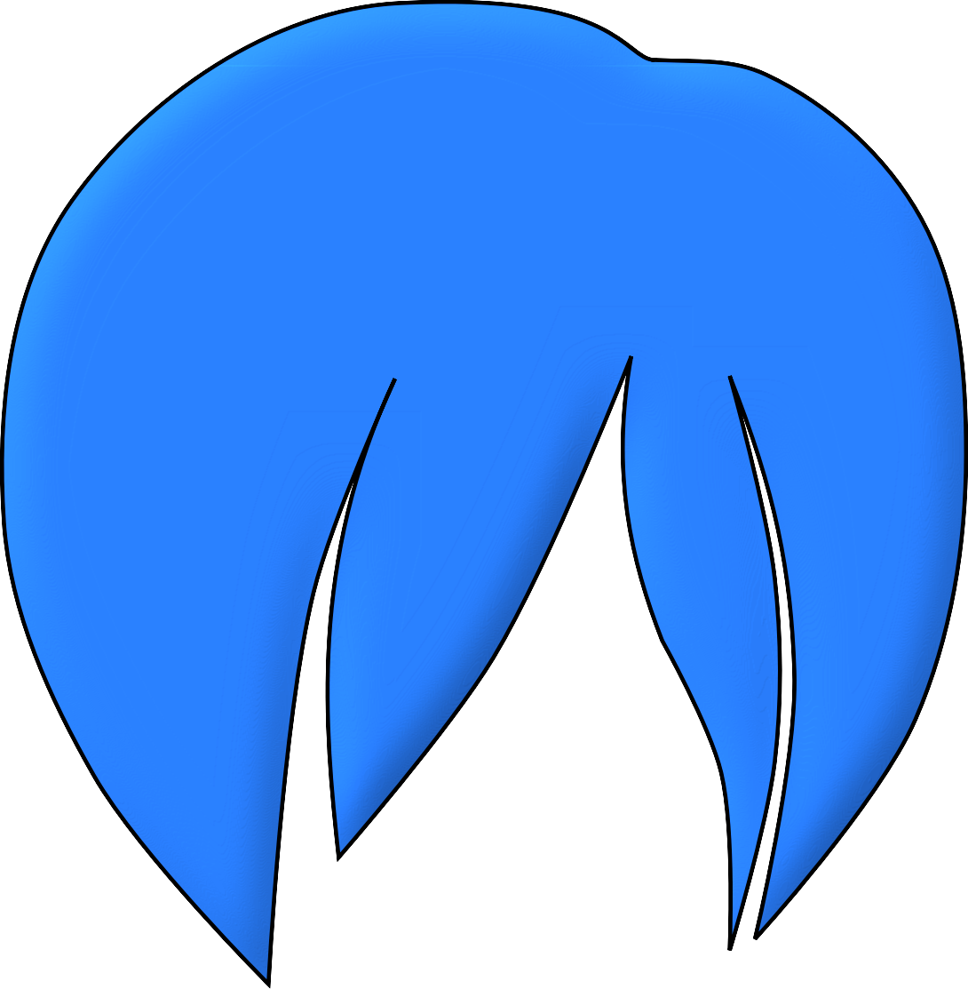 Anime Hair Clip Art drawing free image download