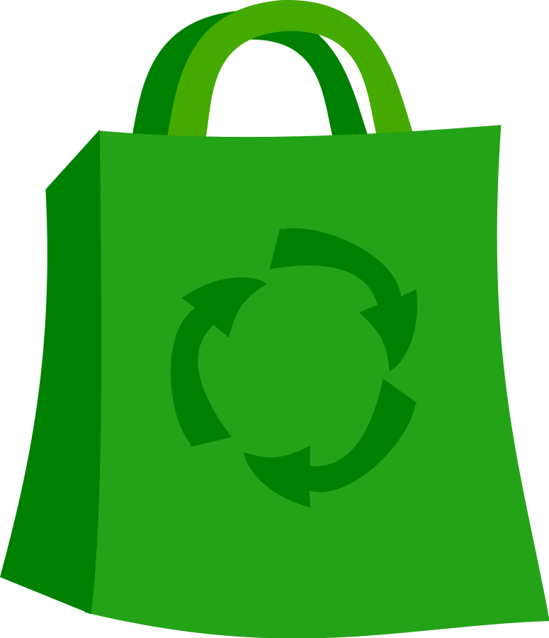 Green Bag Clip Art darwing free image download