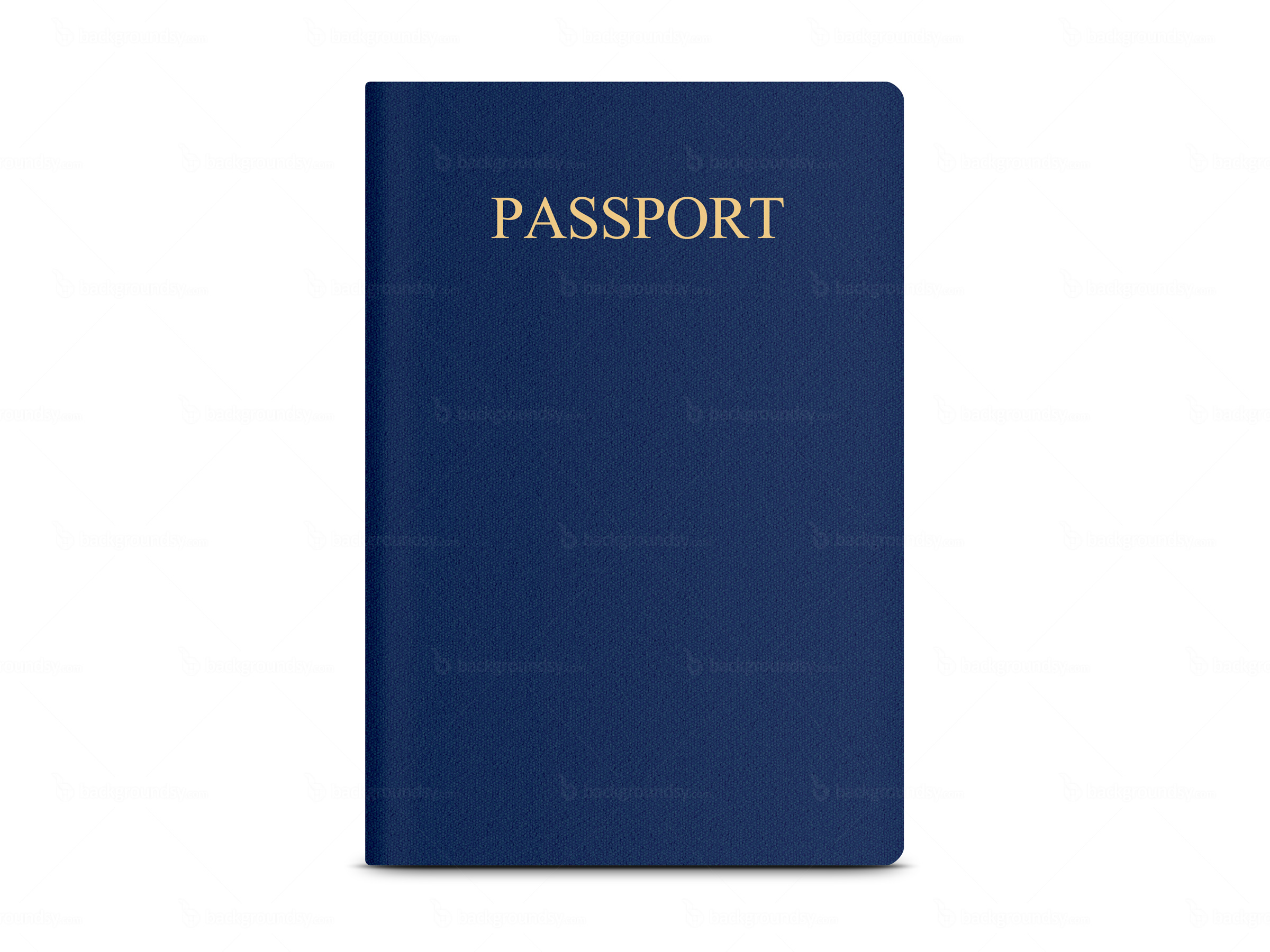 Isolated blue passport cover free image download