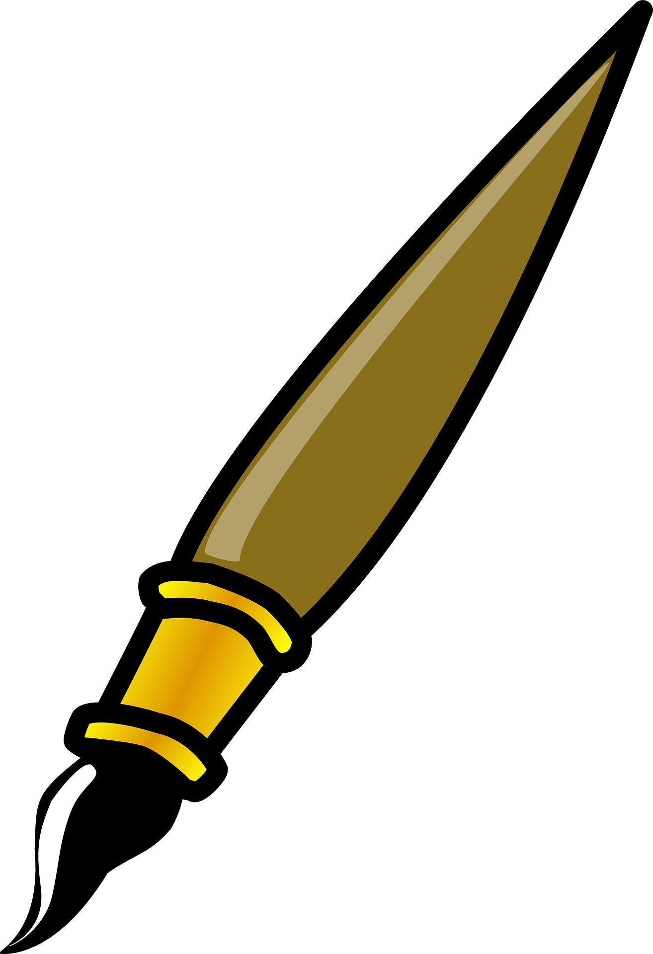 Graphic image of a thick brush free image download