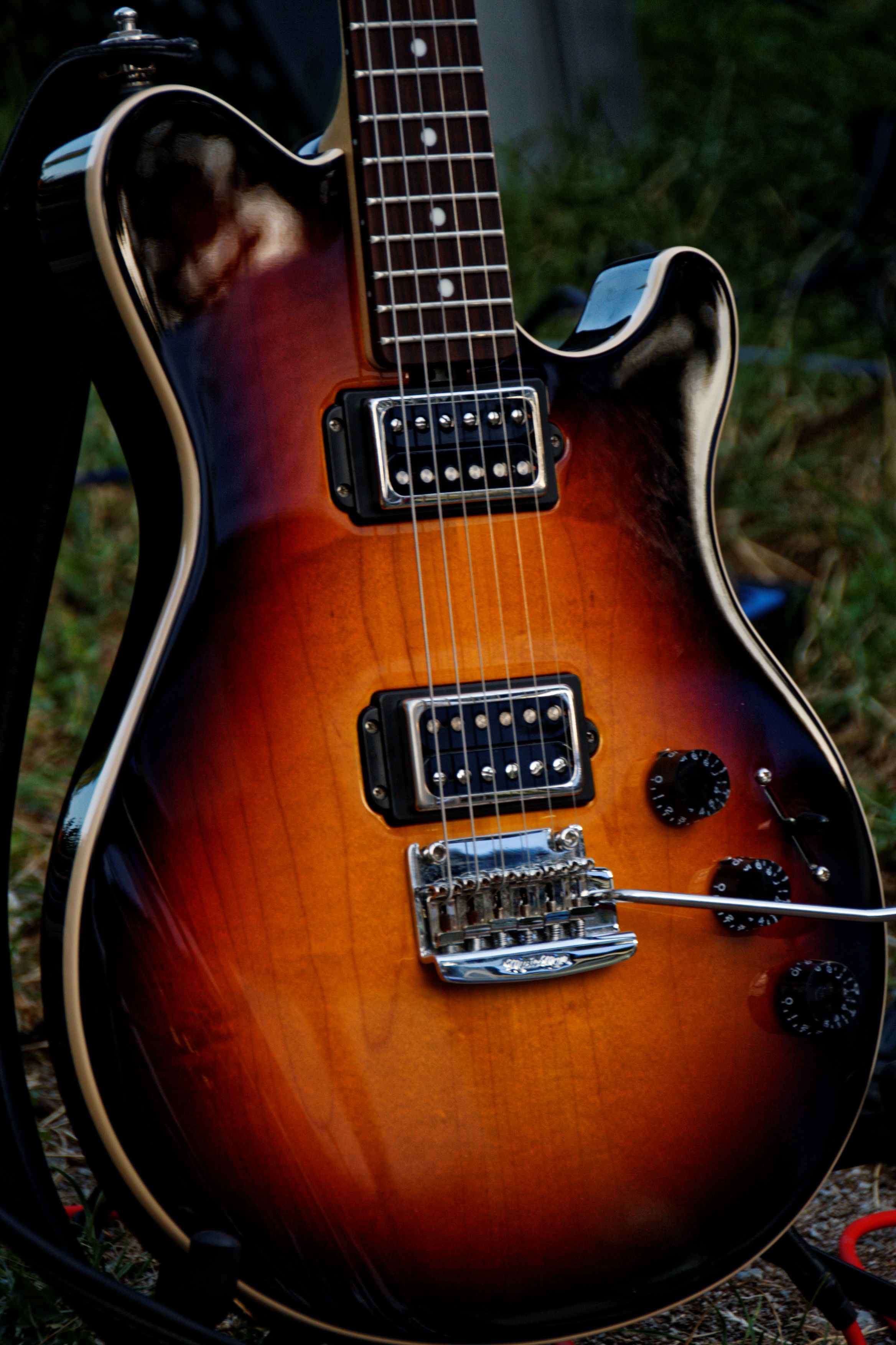 Electric guitar instrument with strings free image download