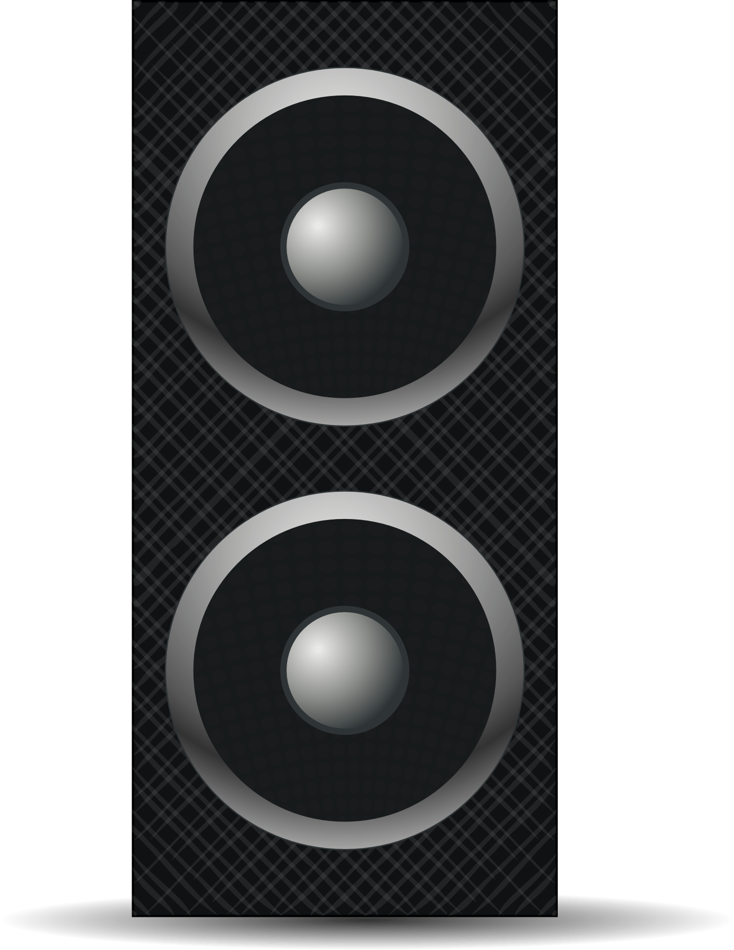 Graphic image of a big black speaker free image download