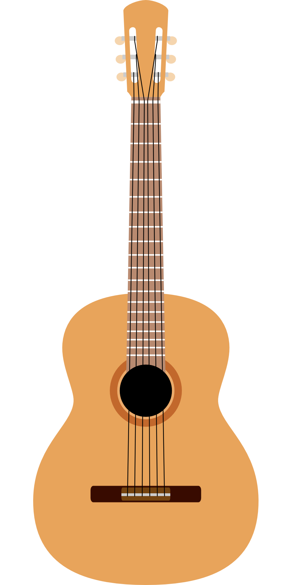 Acoustic guitar light brown musical instrument drawing free image download