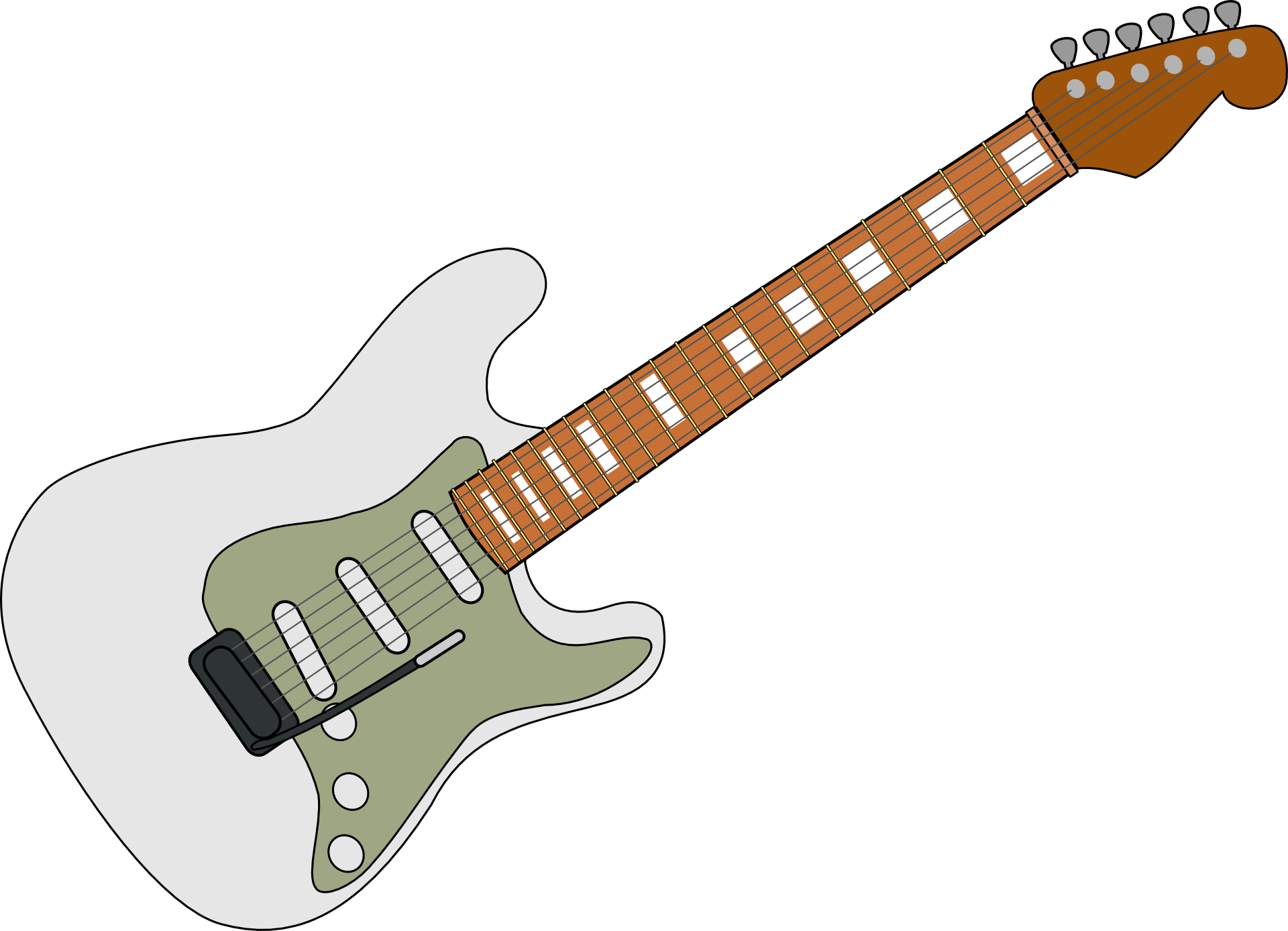 Fender electric guitar drawing free image download