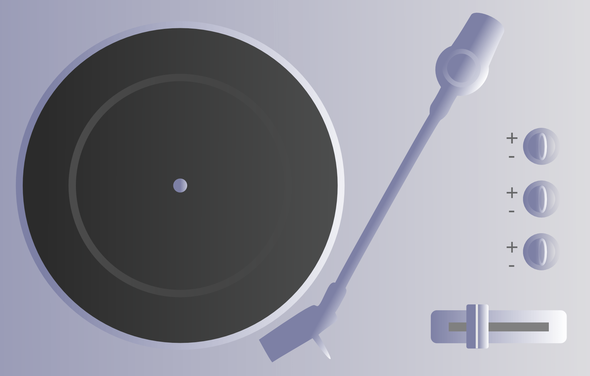Turntable on a musical instrument free image download