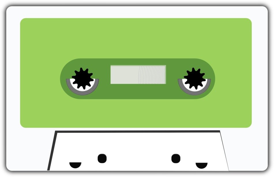 Cassette tape retro drawing free image download