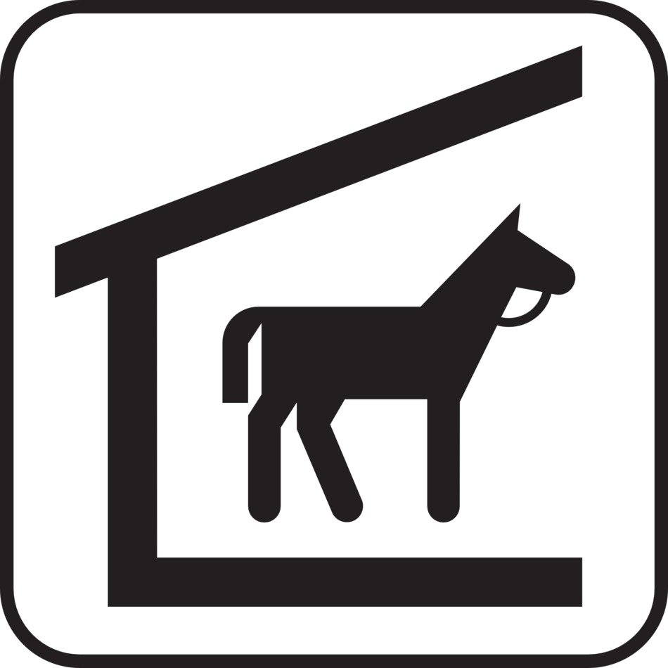 Sign of horse stables free image download