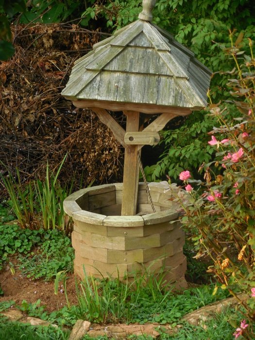 Yard art wishing well garden decoration free image download