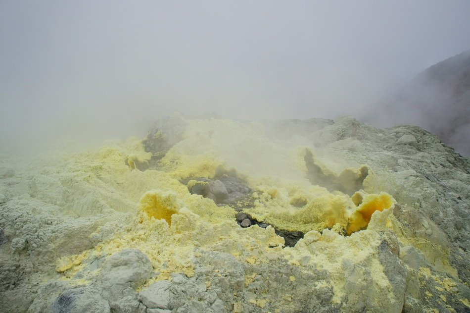 Volcano yellow lava scene free image download