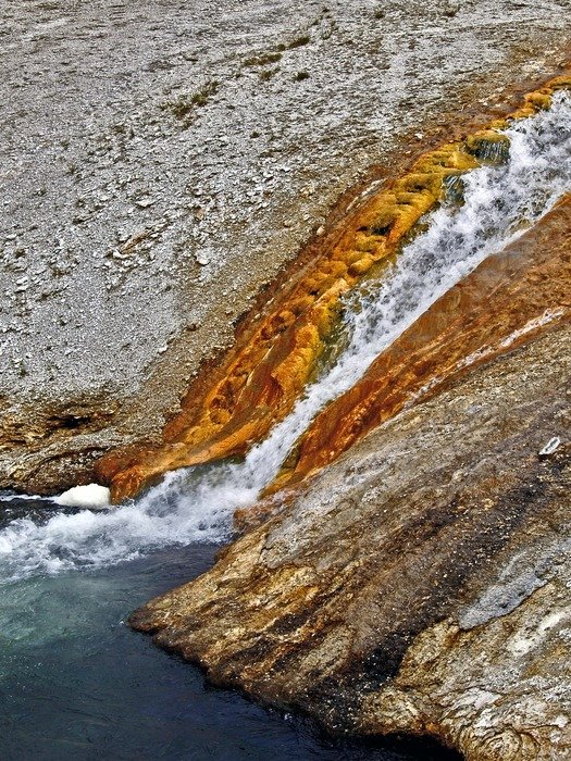 Erosion in Yellowstone National Park, Wyoming free image download