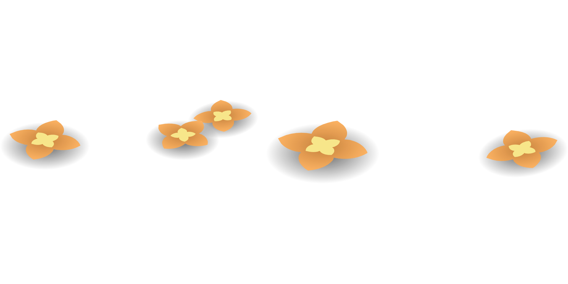 Orange paper flowers free image download