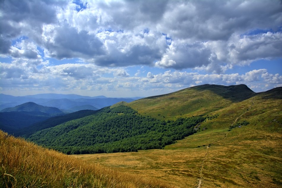 Scenic bieszczady mountains in Poland free image download