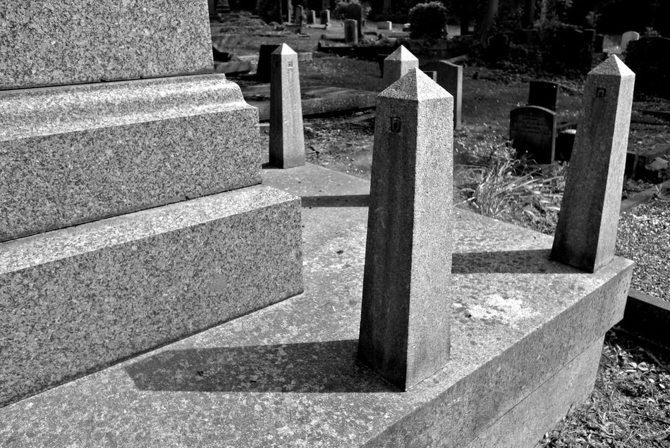 Tombstones in a cemetery free image download