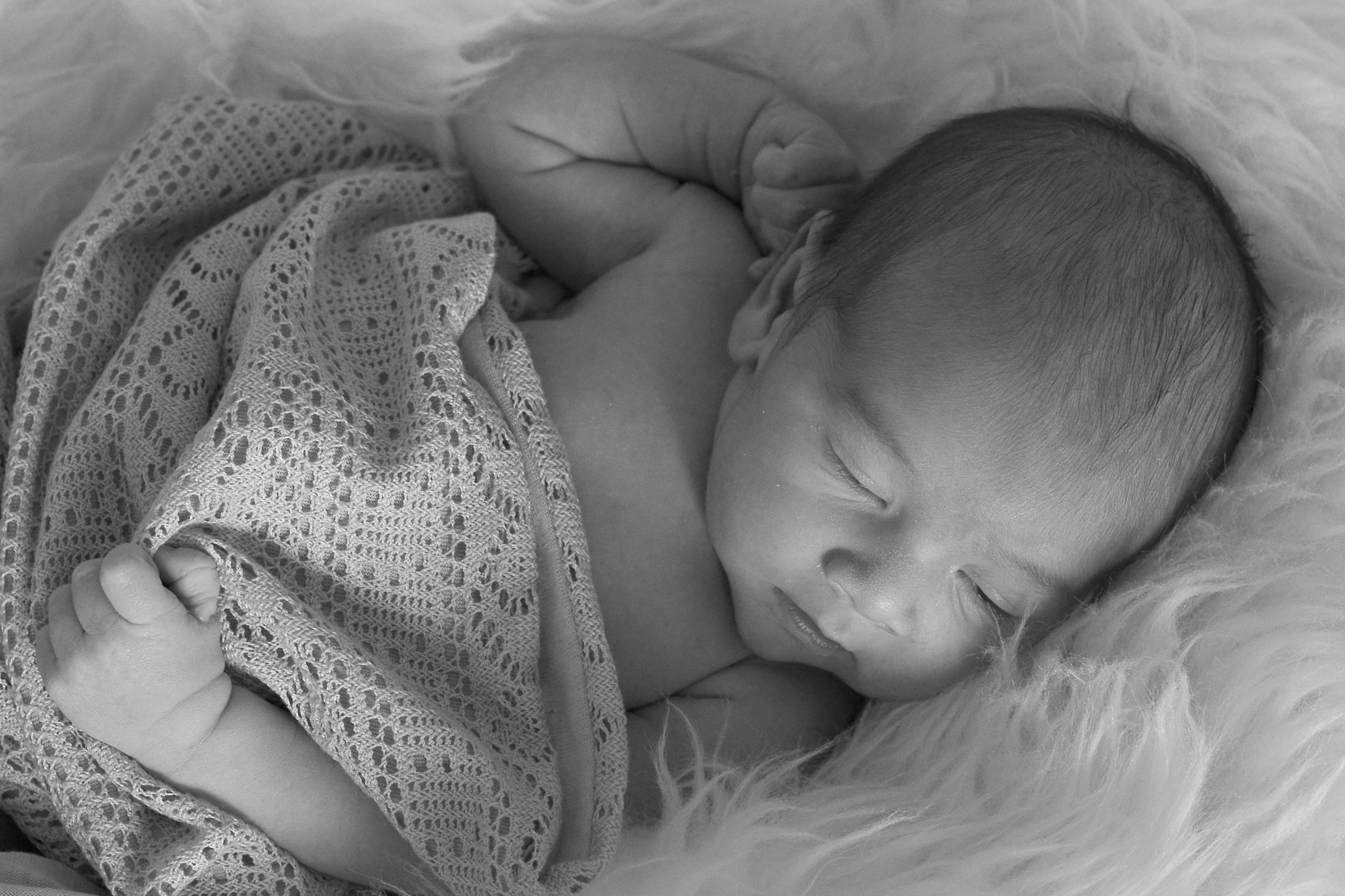 Sleeping sweet newborn free image download