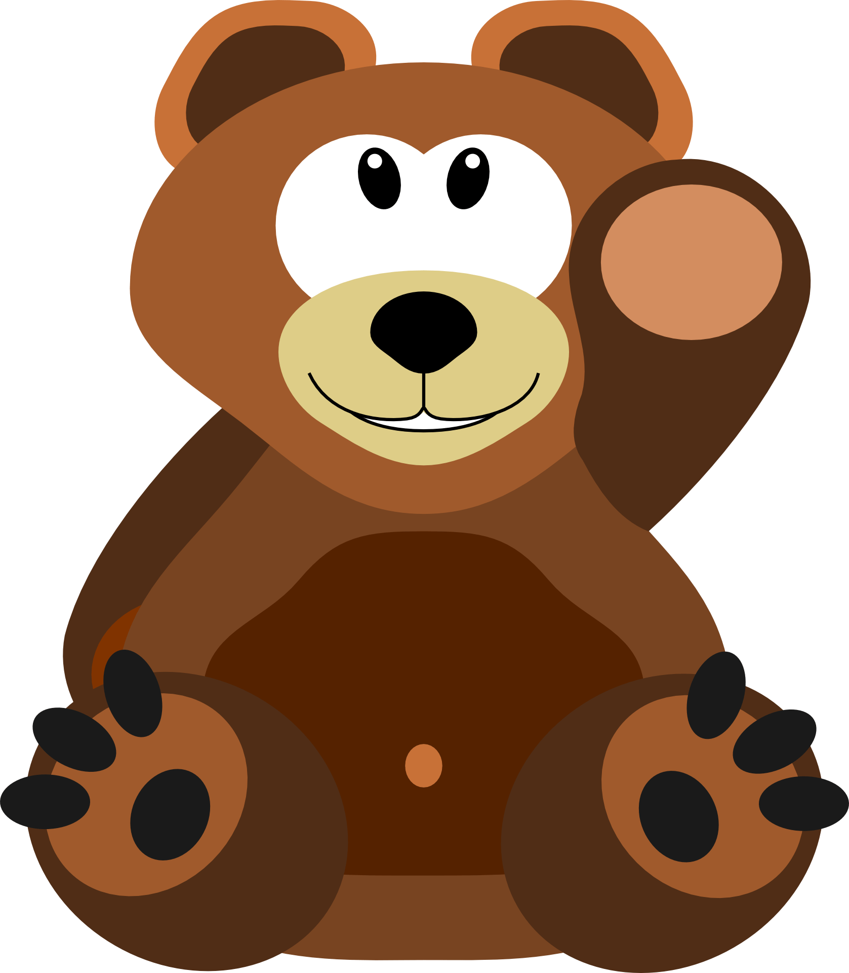 Cuddly brown teddy bear free image download