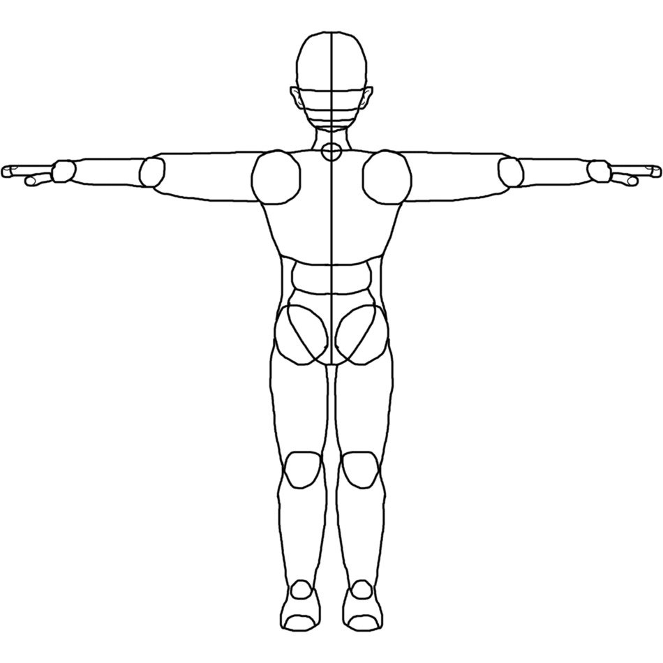 Human model reference drawing free image download