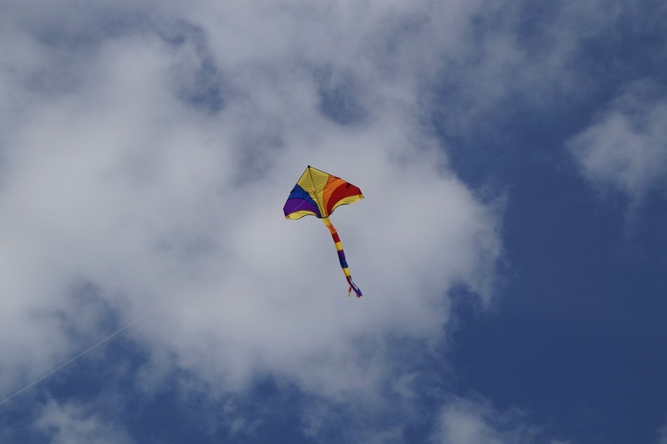 Colorful kite in the sky free image download