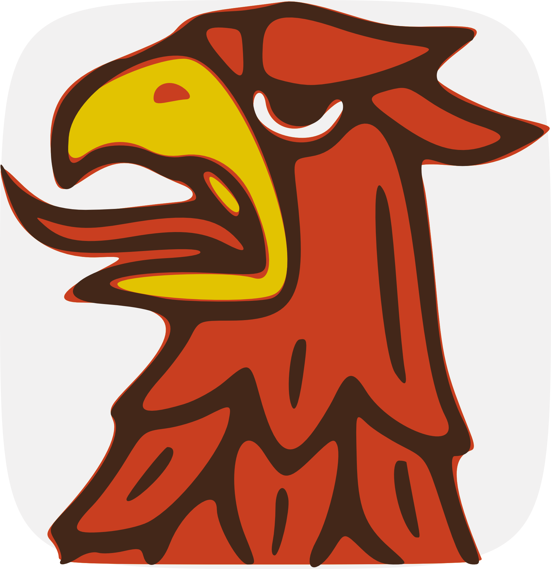 Red eagle on coat of arms free image download