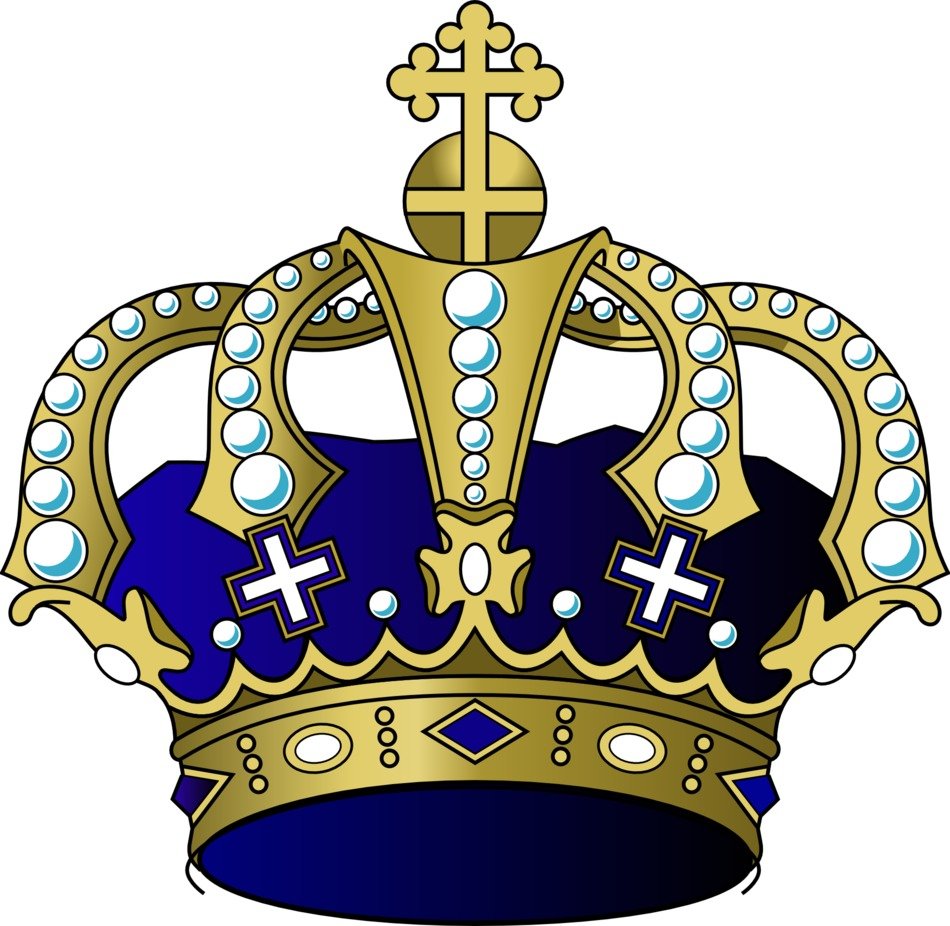 Royal king's golden crown free image download