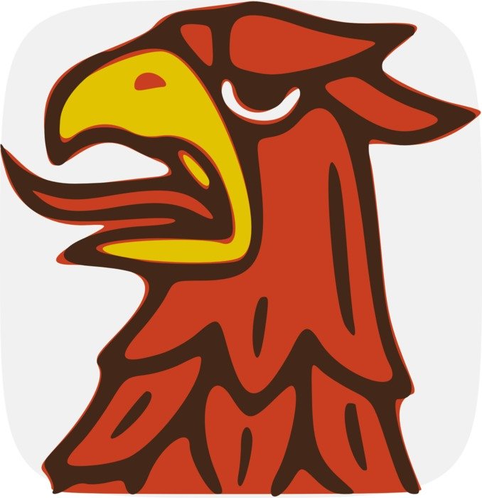Red eagle on coat of arms free image download