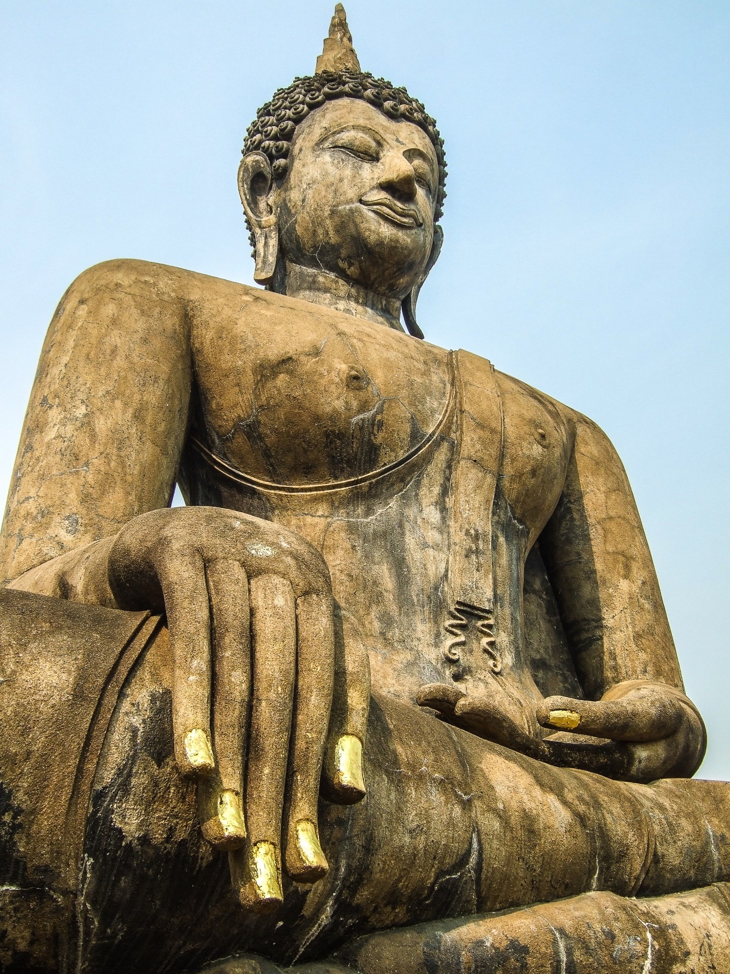 Big stone buddha statue free image download