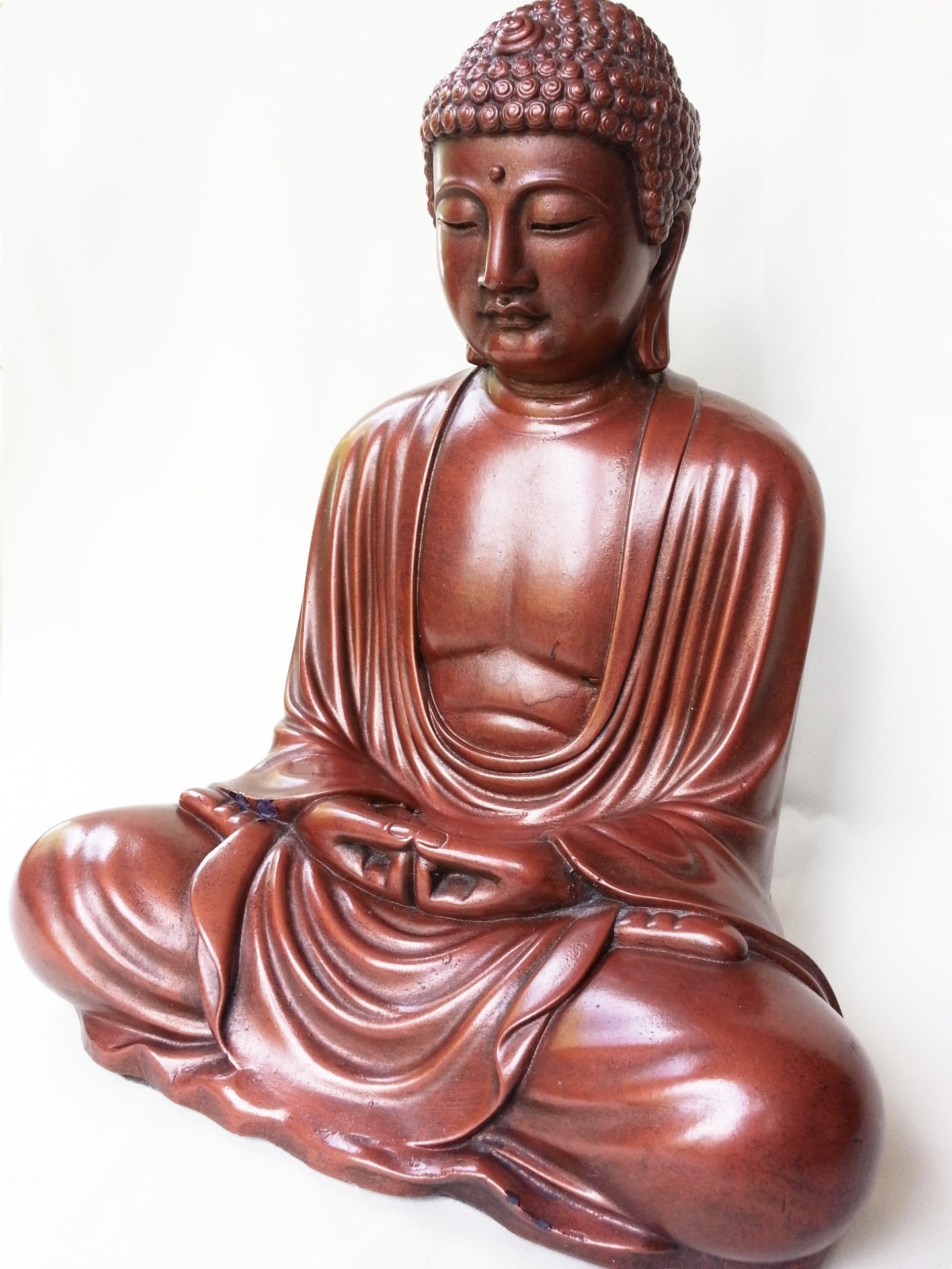 Red meditation buddha statue free image download