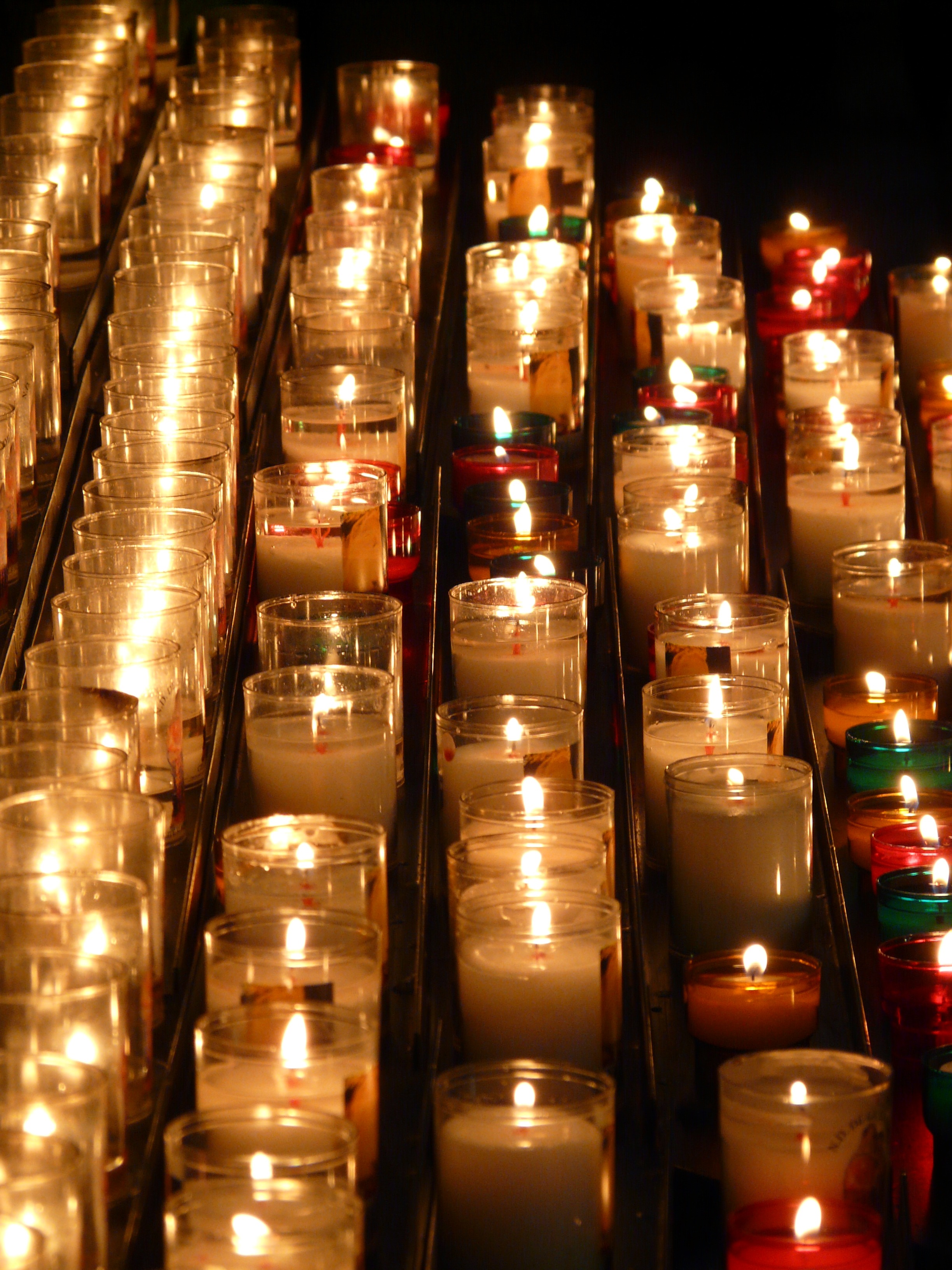 Memorial candles flame free image download