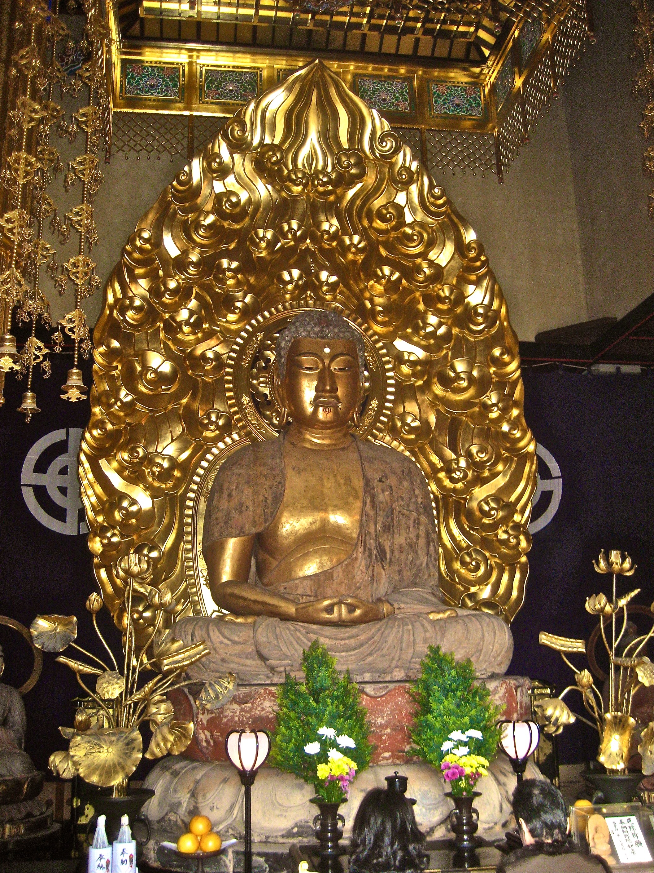 Golden Buddha in Japan free image download